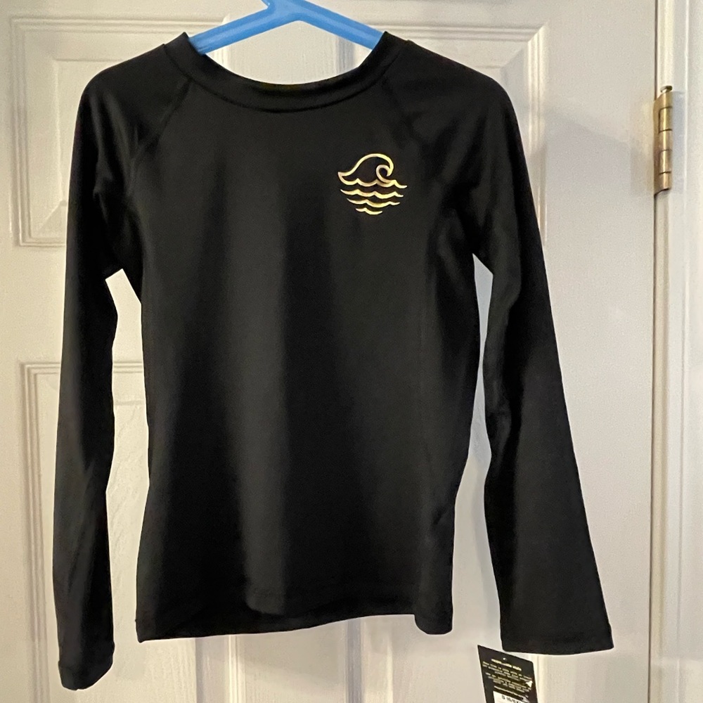 NWT Art Class black long sleeve rash guard. Size 6X